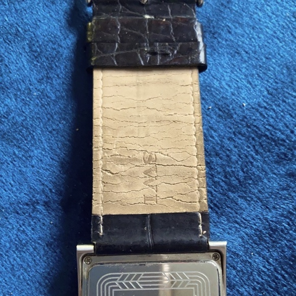 SWI FLY ZONE MENS WATCH black leather strap - Picture 4 of 8